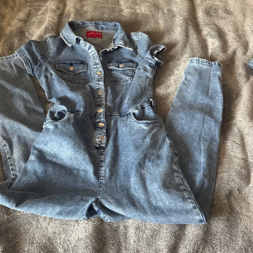 GUESS Women's Blue Denim jumpsuit S - Picture 4 of 7